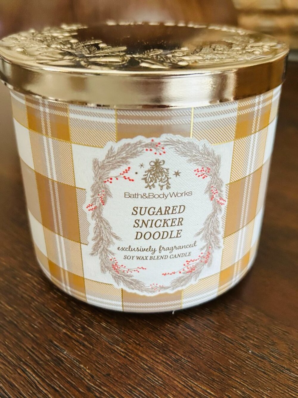 Bath & Body Works Sugared Snickerdoodle 14.5 oz. 3-Wick Candle NEW